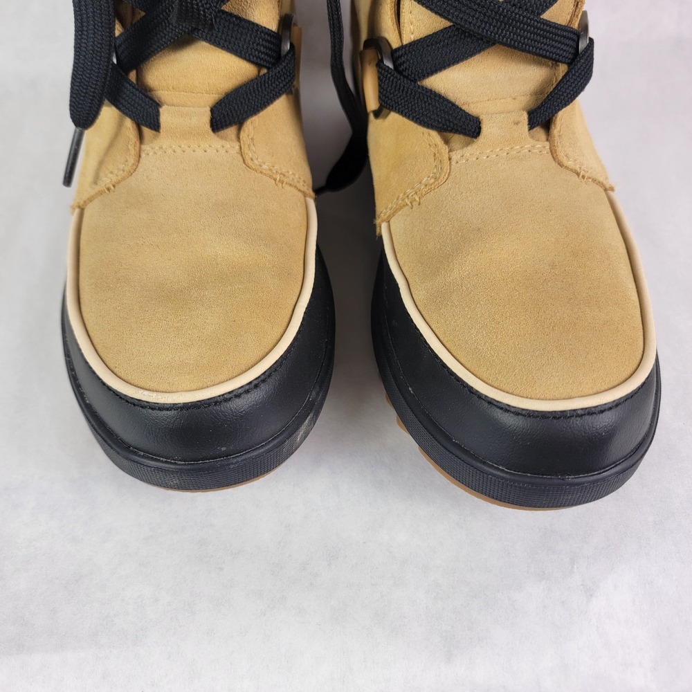 Sorel Tivoli IV Tall Waterproof Winter Boots Tan Black Womens 8.5 Snow Normcore - Picture 2 of 11